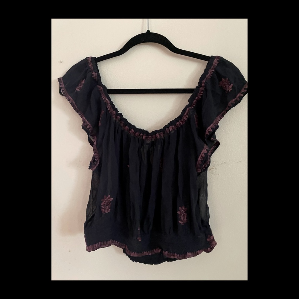 Free People Sheer Crop Top - Picture 3 of 9